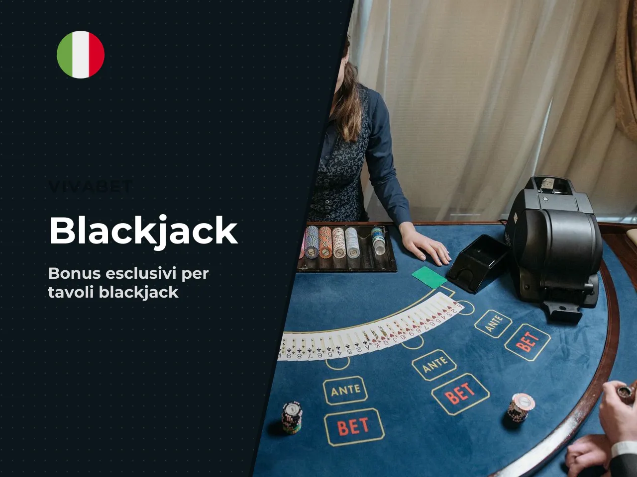 Dove si gioca il blackjack con bonus su Vivabet
