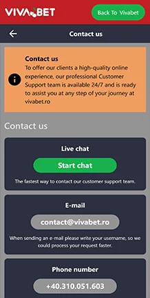 vivabet assistenza clienti